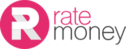 Rate Money Logo Pink+Grey + No tagline Rate Money Logo Pink+Grey + No tagline